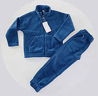 Спортивний теплий костюм Флісовий Синій на блискавці 965874 Papali