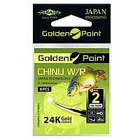 Гачок Mikado Golden Point Chinu № 10 (вушко) 10шт. (gold-black) HS10026-10-GB