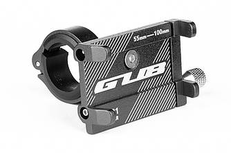 Тримач гаджета GUB G-81 на кермо алюмінієвий, чорний