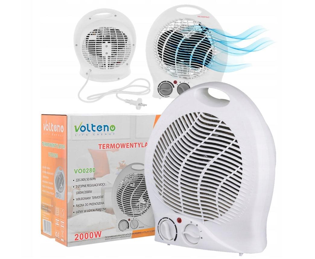 Тепловентилятор обігрівач  2в1 Volteno VO0280 2000W