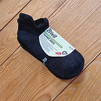 Комплект женских низких носков с махровой стопой из 3 пар, размер 35-38, цвет черный