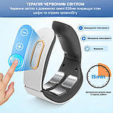 Масажер для шиї електроімпульсний з підігрівом на акумуляторі JT-809 білий (GS-115206), фото 3