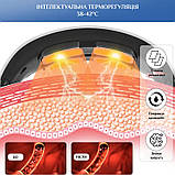 Масажер для шиї електроімпульсний з підігрівом на акумуляторі JT-809 білий (GS-115206), фото 7