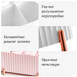 Органайзер для косметики для зняття макіяжу/ ватних дисків/ паличок/ спонжів Cosmetic Box рожевий (GS-115193), фото 8