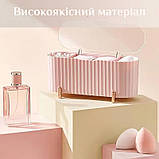 Органайзер для косметики для зняття макіяжу/ ватних дисків/ паличок/ спонжів Cosmetic Box рожевий (GS-115193), фото 7