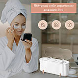 Органайзер для косметики для зняття макіяжу/ ватних дисків/ паличок/ спонжів Cosmetic Box білий (GS-115175), фото 7