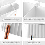 Органайзер для косметики для зняття макіяжу/ ватних дисків/ паличок/ спонжів Cosmetic Box білий (GS-115175), фото 5