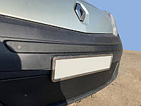 Зимняя накладка на решетку радиатора Renault Kangoo 2008-2013 (верх) глянцевый Digital Designs