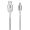 Кабель USB - micro USB BRAID 1 метр 2.4A GB-AM160WH (00737) White, фото 2