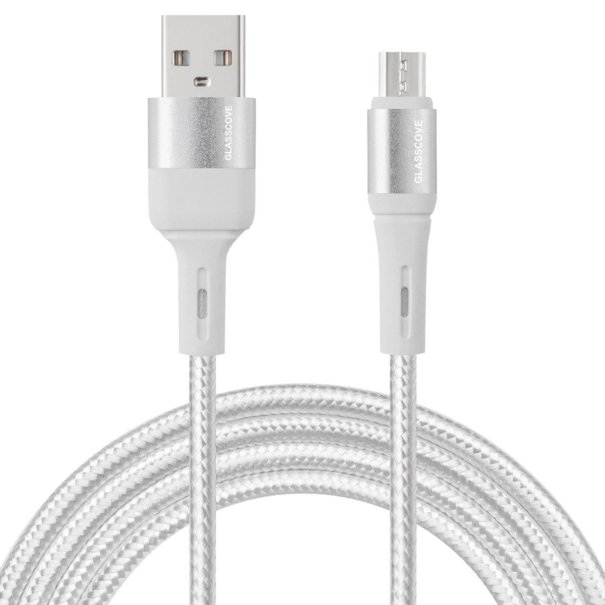 Кабель USB - micro USB BRAID 1 метр 2.4A GB-AM160WH (00737) White, фото 1