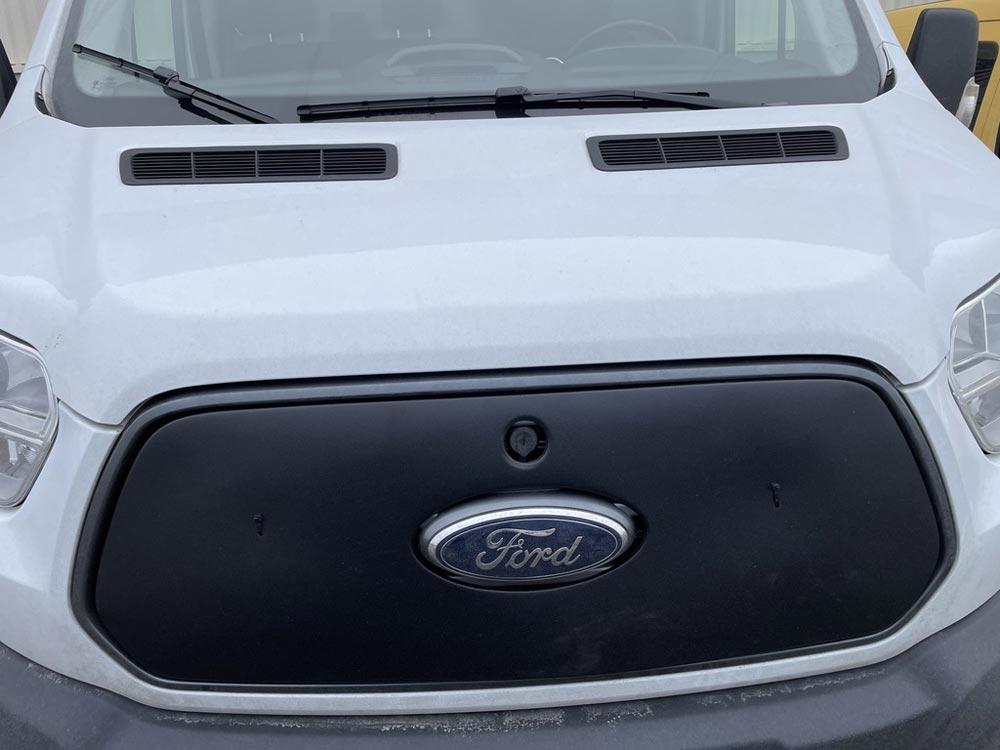 Зимова накладка на решітку радіатора Ford Transit 2014-2018 глянцева Digital Designs