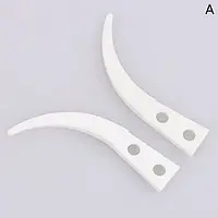 Наконечники пінцета керамічні, вигнутий Tweezers керамічні білі (пара)