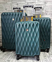 Дорожня валіза Wings 190 Комплект дорожніх валіз з ABS-пластику Дорожні сумки та валізи купити недорого