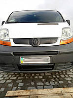 Зимова накладка на решітку радіатора Renault Trafic 2001-2006 (низ) матова