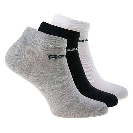 Набір спортивних шкарпеток розмір 43-45 Reebok Low Cut Sock з 3 шт. оригінал 3 кольори, фото 2
