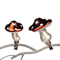 Гриб-мухомор на клипсе DOTTED MUSHROOM ON CLIP 8/10CM P 37331