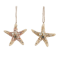 Морская звезда из драгоценных камней JEWEL/PEARL STARFISH 9,5CM TR 22544