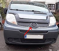 Зимняя накладка на решетку радиатора Renault Trafic 2006-2015 (верх) zim039