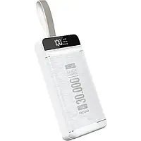 Внешний портативный аккумулятор PowerWay QC-30 30000mAh White Fast Charge 22.5W