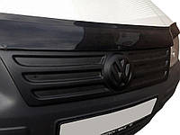 Зимняя накладка на решетку радиатора Volkswagen Caddy 2004-2010 (верх) глянцевая zim045