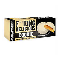 Спортивное сладкое печенье без сахара Fit King Delicious Cookie (128 g, white creamy peanut), AllNutrition