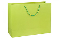 Пакет картонный горизонтальный зеленый 49,5*37*15см 210г/м² (упаковка 12 шт)