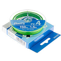 Шнур Gosen Roots X4 150m-PE1.5 23lb light green NEW