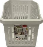 Органайзер для холодильника для зберігання продуктів і речей удосталь білого кольору, фото 2