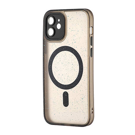 Чохол Splatter with MagSafe Protected Camera iPhone 12 Black, фото 1