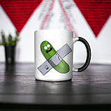 Рік і Морті "Огурчик Рік" чашка-хамелеон з принтом, 330 мл, фото 2