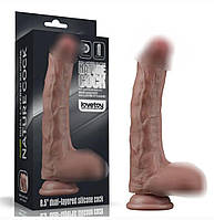 Фалоїмітатор із венами Dual Layered Silicone Cock 8.5  sonia.com.ua