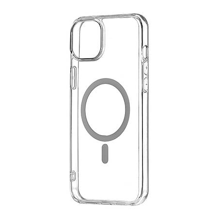 Чохол Silicone Clear Case with MagSafe iPhone 15 Plus Transparent, фото 1