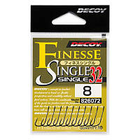 Крючок Decoy Finnesse Single S-32 №10(12шт)
