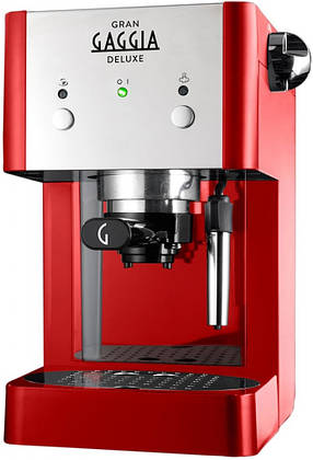 Ріжкова кавоварка еспресо Gaggia Gran Deluxe Red (RI8425/22), фото 2