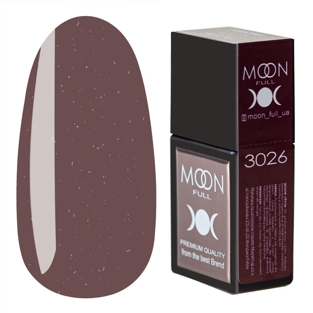 Кольорова база MOON FULL Amazing Color Base №3026 молочний шоколад із шиммером 12 мл, фото 1