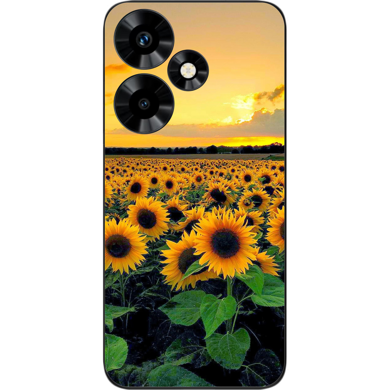 Силіконовий чохол Case для Infinix Hot 30 (X6831) з картинкою Соняшники