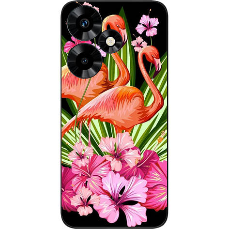 Силіконовий чохол Case для Infinix Hot 30 (X6831) з картинкою Фламінго, фото 1