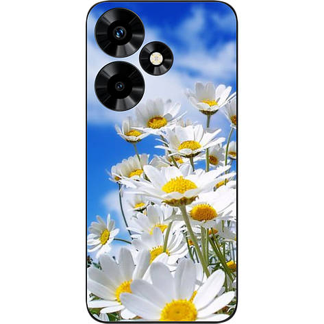 Силіконовий чохол Case для Infinix Hot 30 (X6831) з картинкою Красиві ромашки, фото 1
