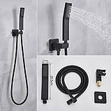 Душова система прихованого монтажу FUTURA 567TY Black Чорна матова, фото 3