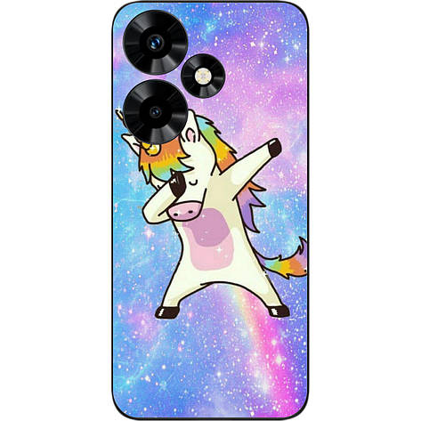 Силіконовий чохол Case для Infinix Hot 30 (X6831) з картинкою Єдиноріг стилю, фото 1