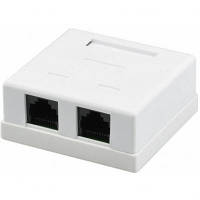 Компьютерная розетка RJ45x2 UTP cat.5e Kingda (KD-WP6035-C5e)