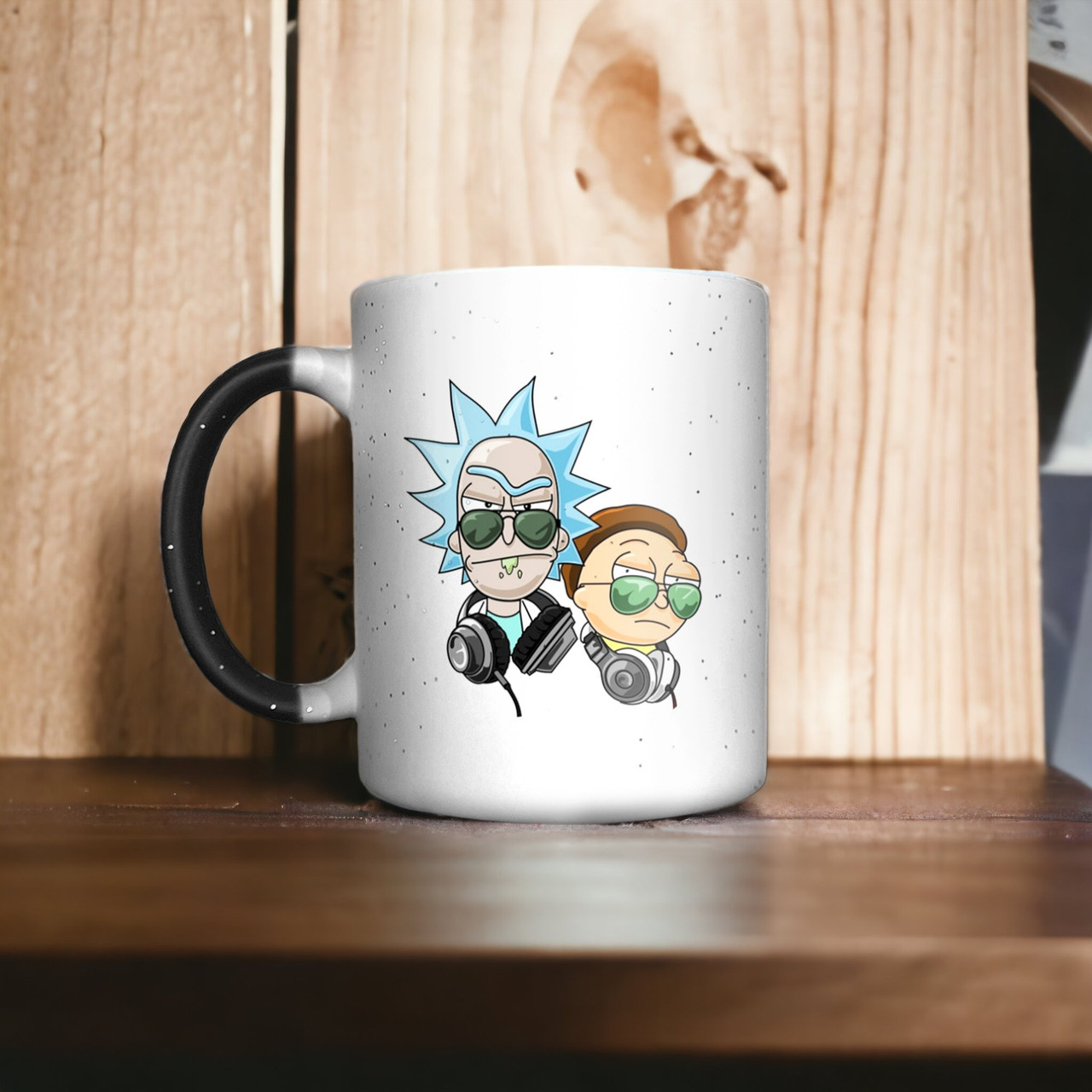 Рік і Морті "Шфівтанутись Get Schiwfty" чашка-хамелеон з принтом, 330 мл, фото 1