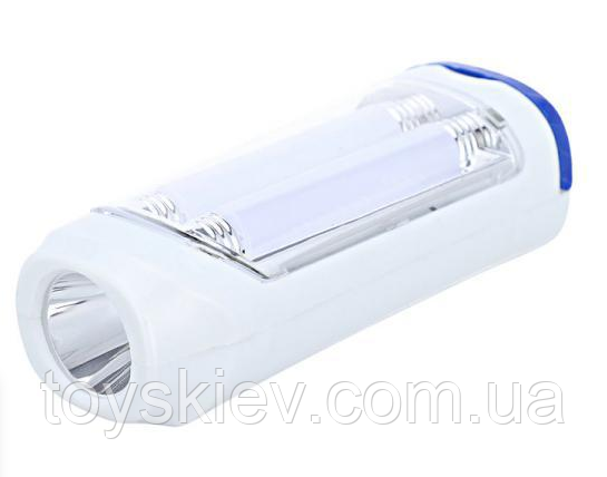 Ліхтар ручний на батарейках JY-1828, 1LED+2LED, 2xR3, фото 1