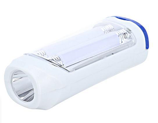 Ліхтар ручний на батарейках JY-1828, 1LED+2LED, 2xR3