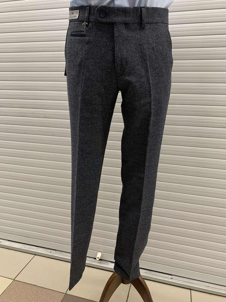 Штани чоловічі slim fit West-Fashion модель А 109А на флісі