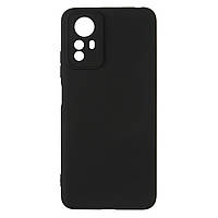 Силиконовый чехол Matte Slim Fit Camera Cover для Xiaomi Redmi Note 12S 4G Black