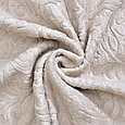 Бежеве покривало євро розміру 220х240 качественное, шикарные покрывала на двоспальне ліжко Бежевый, фото 2