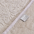 Бежеве покривало євро розміру 220х240 качественное, шикарные покрывала на двоспальне ліжко Бежевый, фото 3