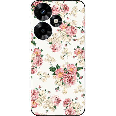Силіконовий чохол Case для Infinix Hot 30 (X6831) з картинкою Троянди, фото 1