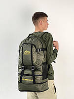 Тактический рюкзак MAD хаки 65 л, рюкзак для военных, прочный рюкзак, армейский рюкзак DAYK
